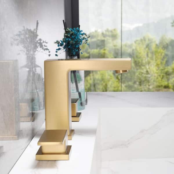 Tahanbath 6' Widespread Double Handle Bathroom Market Faucet Luxury Retro  in Brushed Gold X-XY-1335-44NG-US - The Home Depot