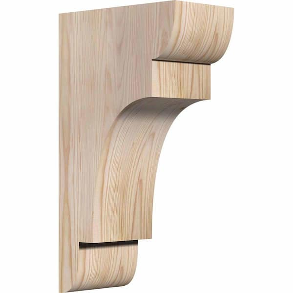Ekena Millwork 5-1/2 in. x 10 in. x 18 in. Douglas Fir New Brighton Smooth Corbel