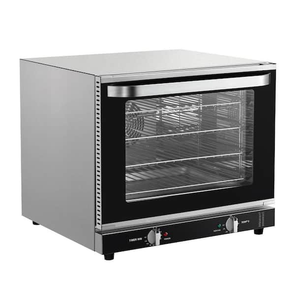 VEVOR Commercial Countertop Oven, 66L 4-Tier Toaster Oven, 2800W Electric Oven with Tempered Glass Door, Wire Racks, in Black