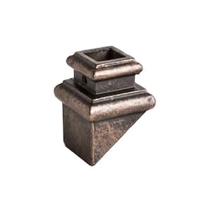 Square Hole 1.25 in. Cast Iron Angled Shoe Baluster Shoe Oil Rubbed Bronze