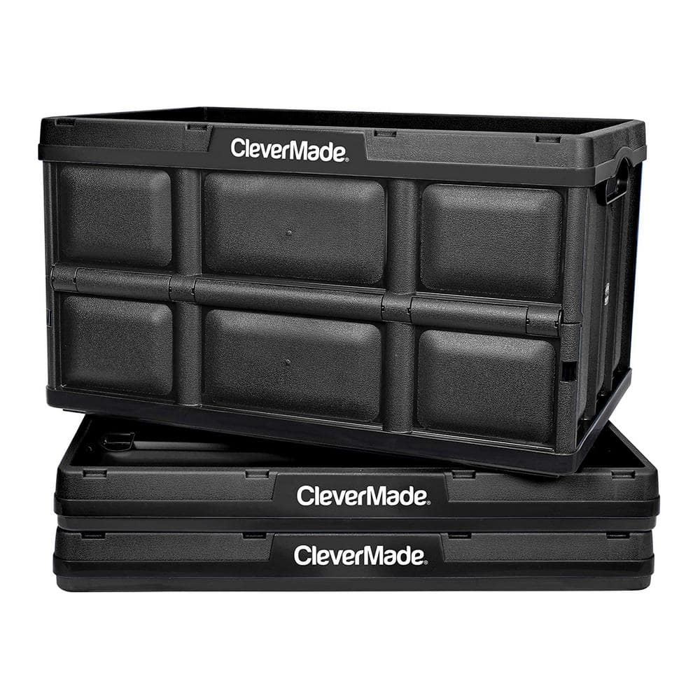 CleverMade 13.75-in W x 2.25-in H x 20.95-in D Charcoal Stackable