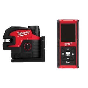M12 12-Volt Lithium-Ion Cordless Green Cross Line and 4-Points Laser Kit with 150 ft. Laser Distance Meter