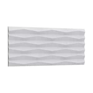3/4 in. D x 9-7/8 in. W x 78-3/4 in. L Primed White Plain Ridge Polyurethane 3D Wall Covering Panel Moulding