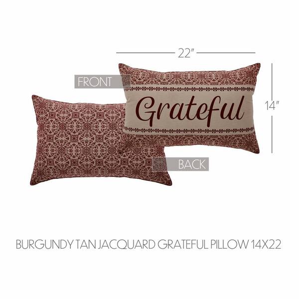 VHC BRANDS Custom House Natural Burgundy Country Jacquard Grateful