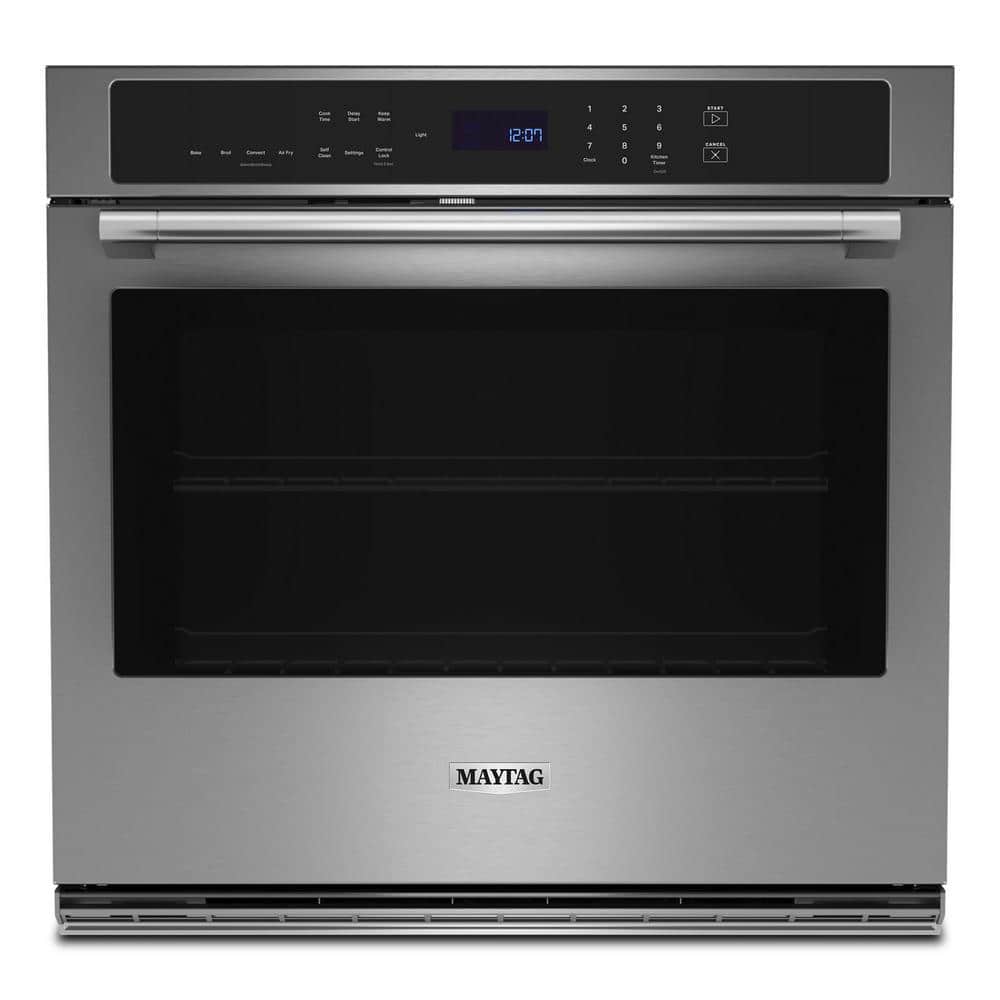 30 in. Single Electric Wall Oven with Convection Self-Cleaning in Fingerprint Resistant Stainless Steel