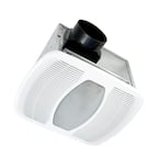 ENERGY STAR Certified Quiet 100 CFM Ceiling Bathroom Exhaust Fan with LED Light