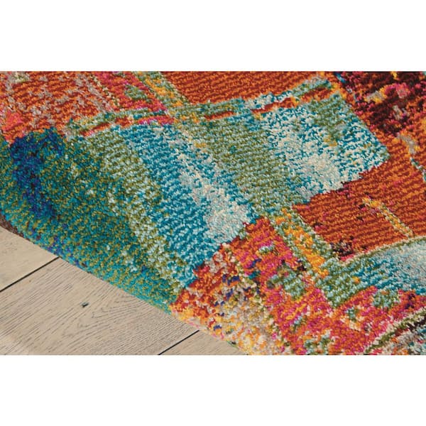 HR Waterproof Abstract Outdoor Rug - Stain and Fade-Resistant #669