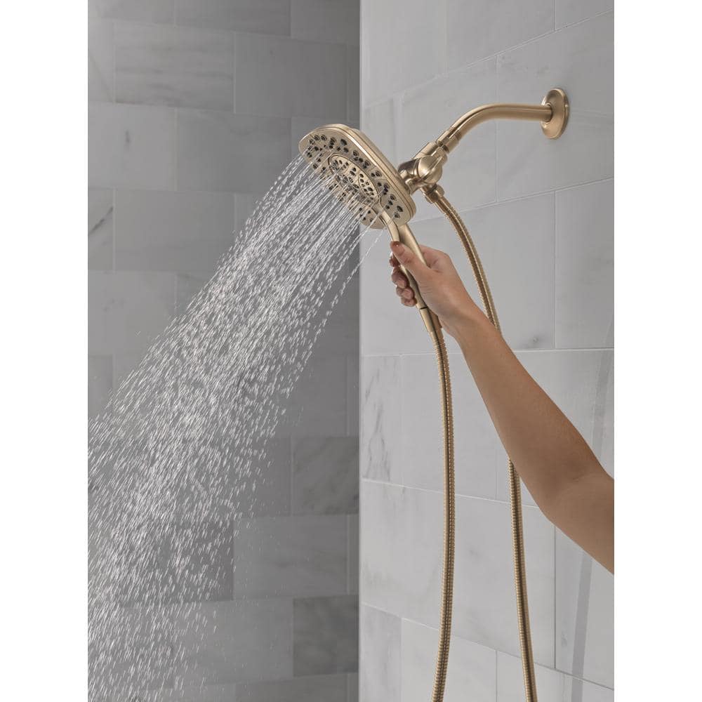 Champagne Bronze Dual Shower Head with Handheld Spray