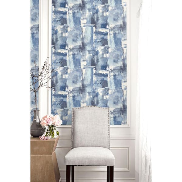56 sq. ft. Frozen Lake Dry Brush Faux Paper Unpasted Wallpaper Roll