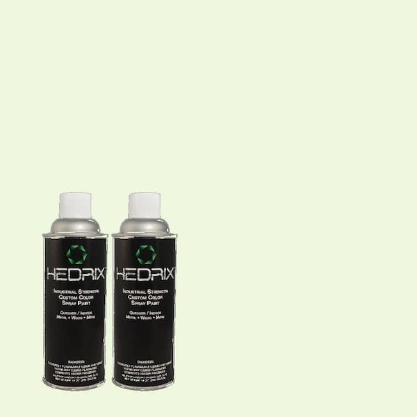 Hedrix 11 oz. Match of 1B55-1 Dainty Green Low Lustre Custom Spray Paint (2-Pack)