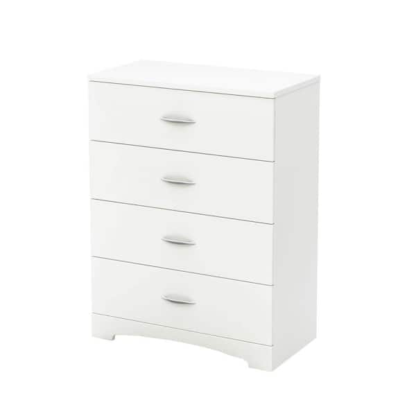 South Shore Step One 4-Drawer Pure White Chest of Drawers