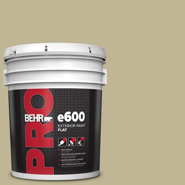 BEHR PRO 5 gal. #MQ6-30 Bamboo Shoot Exterior Flat Paint
