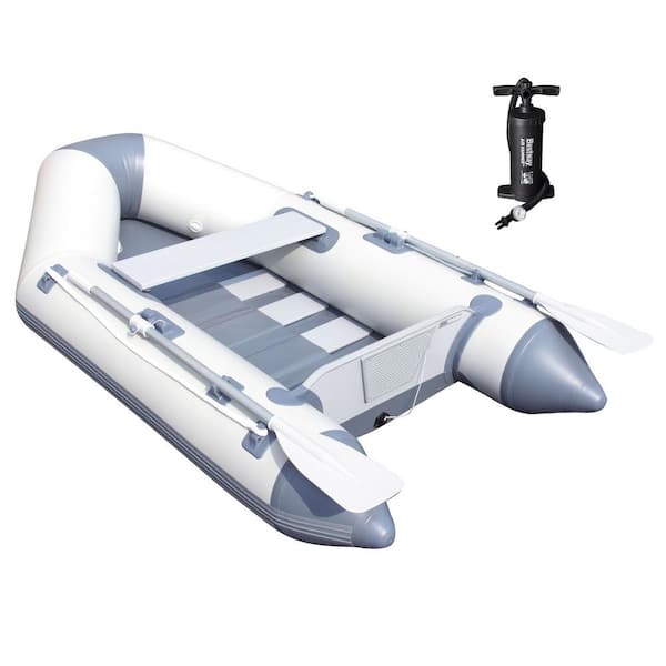 Bestway Hydro Force 91 in. Caspian Pro 2-person Inflatable Boat Set with  Oars and Pump 65046E-BW - The Home Depot