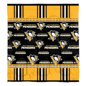 Pittsburgh Penguins 5-Piece Multi Colored Rotary Full Size Polyester Bed In a Bag Set