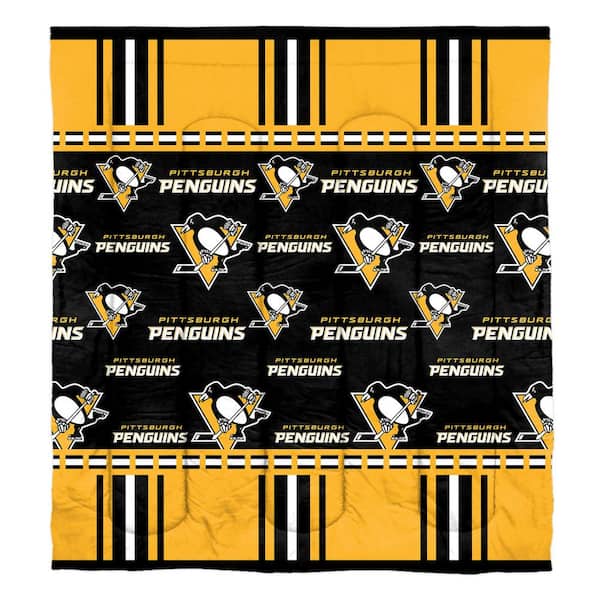THE NORTHWEST GROUP Pittsburgh Penguins 5-Piece Multi Colored Rotary Full Size Polyester Bed In a Bag Set