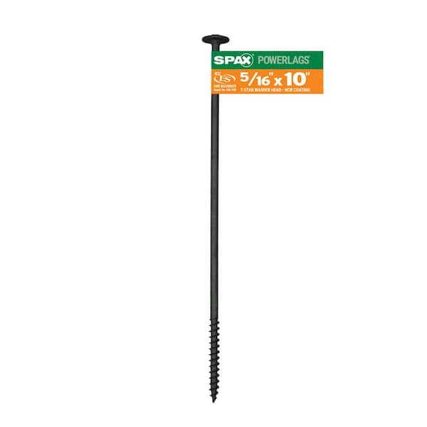 SPAX 5/16 in. x 10 in. Exterior Washer Head Structural Wood Lag Screws  Powerlags Torx T-Star (1 EA)