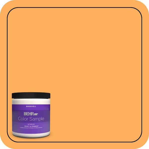 BEHR PREMIUM PLUS 8 oz. #280B-5 Vintage Orange Eggshell Enamel Interior Paint & Primer Color Sample