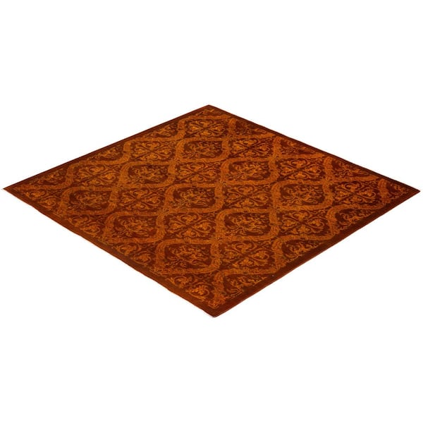 Overdyed Gold 6 ft. x 9 ft. Solid Wool Indoor Area Rug