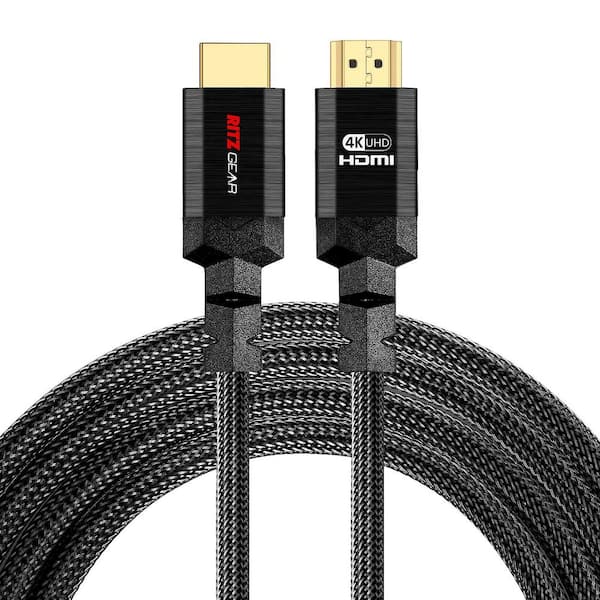 1 ft. 4K HDMI Cable, High Speed 18 Gbps HDMI to HDMI Cable Black (3-Pack)