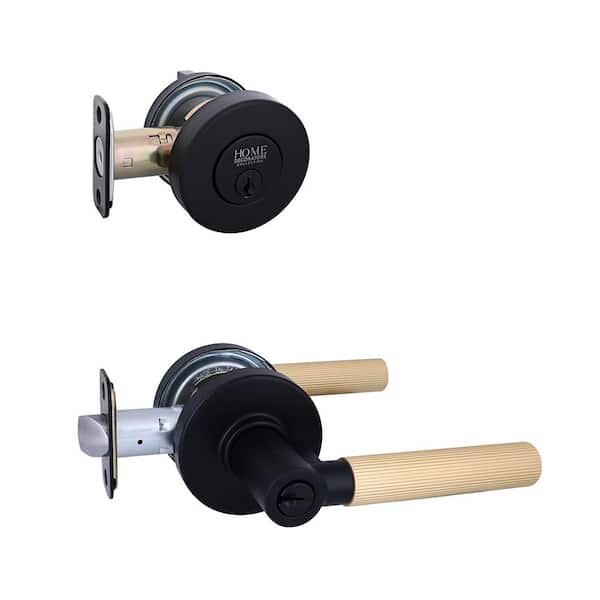KaILI / Handle Pack 「Black」 Matte Black Casey Lever (Square) - Bed/Bath - 10-Pack | Kwikset