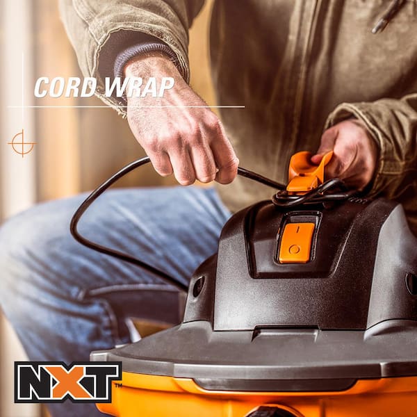 RIDGID HP NXT Wet/Dry Shop Vacuum with Filter, Hose,  3-Wands, Utility Nozzle, Crevice Tool and Dusting Brush HD0901