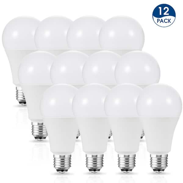 YANSUN 50-Watt/100-Watt/150-Watt Equivalent A21 3-Way LED Light Bulb in Soft White/Daylight/Neutral White (12-Pack)