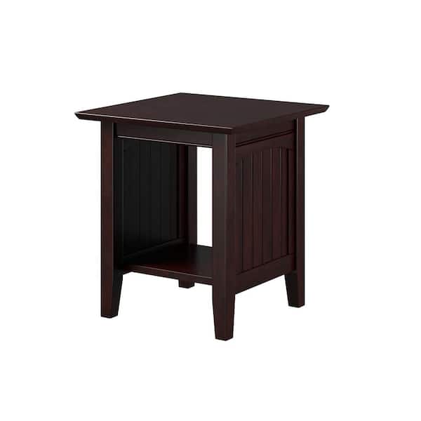 AFI Nantucket 22 in. Espresso End Table AH14301 - The Home Depot