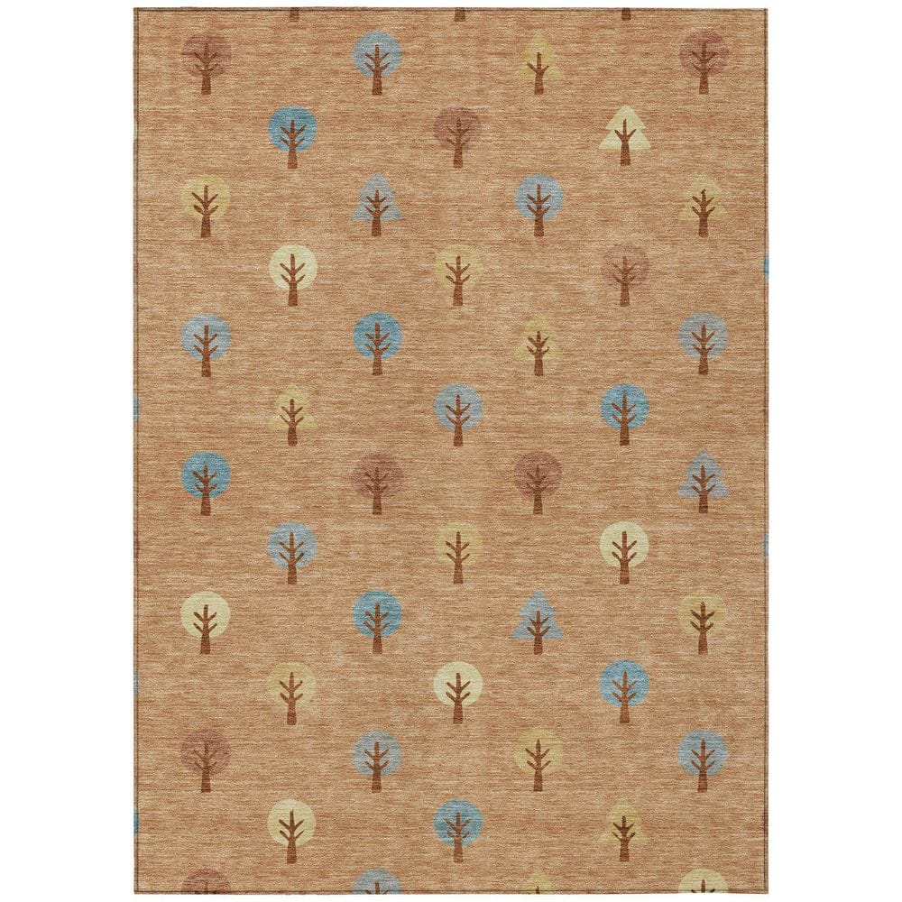 Chantille Machine Washable Indoor/Outdoor Abstract ACN2550 Copper 3 ft. x 5 ft. Area Rug price history on PriceWatchPro