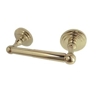 Milano Toilet Paper Holder in Polished Brass