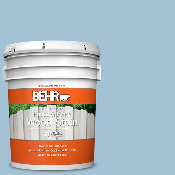 BEHR 5 gal. #550E-3 Viking Solid Color House and Fence Exterior Wood Stain