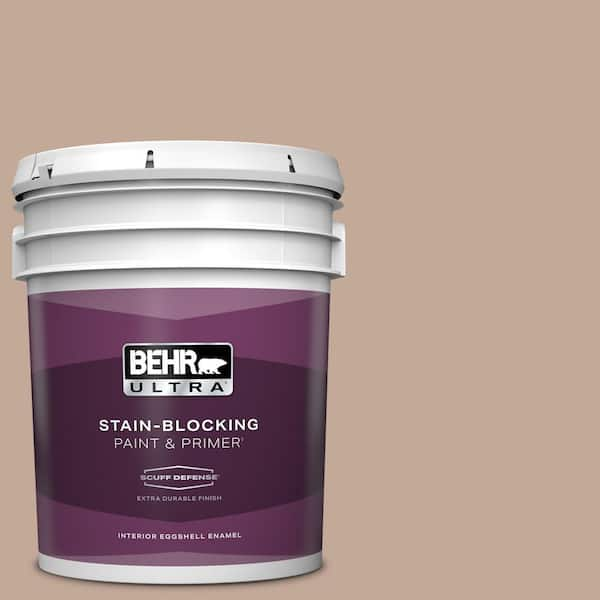 BEHR ULTRA 5 gal. #760B-4 Adobe Straw Extra Durable Eggshell Enamel Interior Paint & Primer