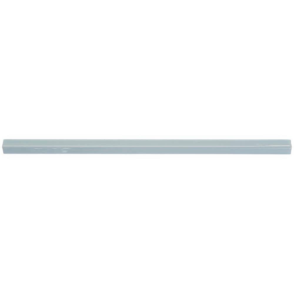 Thames 10" Light Gray Ceramic Quarter Round Tile Trim