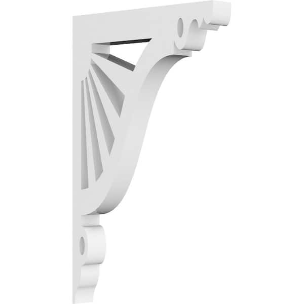 Ekena Millwork 5/8 in. W X 7 in. H X 4 1/2 in. D PVC Marshall Bracket