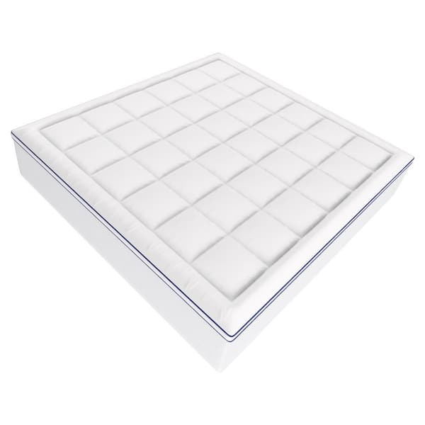 SKYSHALO Mattress Topper King Size 4 in. Thickness Memory Foam Fiber Fill Detachable and Washable Ergonomically Designed