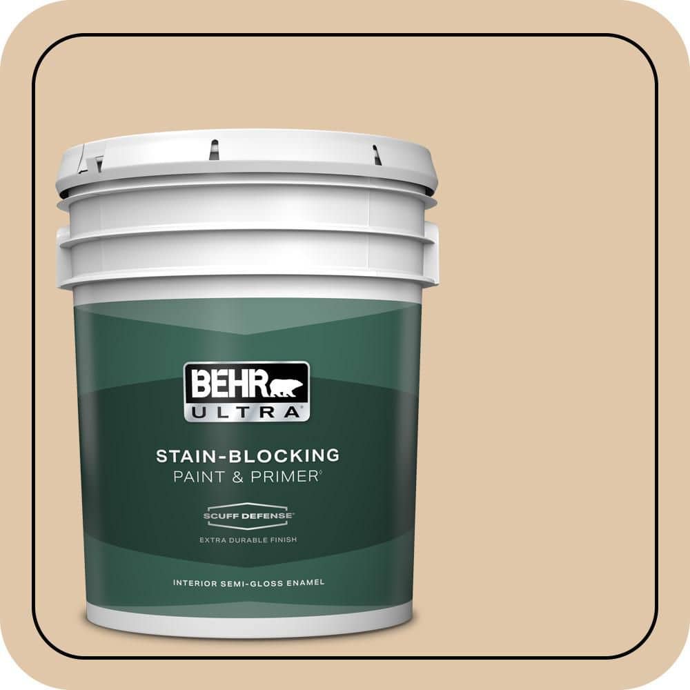 5 gal. #S260-2 Pumpkin Seed Extra Durable Semi-Gloss Enamel Interior Paint & Primer price history on PriceWatchPro