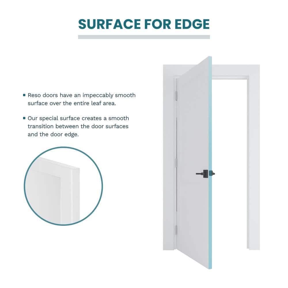 60 in. x 80 in. Solid Core White Primed Double Prehung French Door with Black Hinges