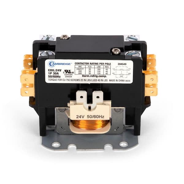1-Pole 30 Amp 24-Volt Coil Voltage 50/60 Hz HVAC Contactor (1-Pack)