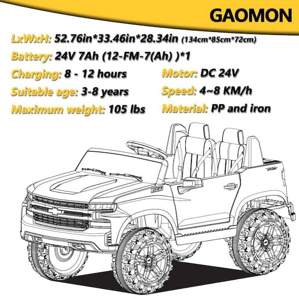 Garvee DobleePy Electric Toy Car Ride on Toys with Remote