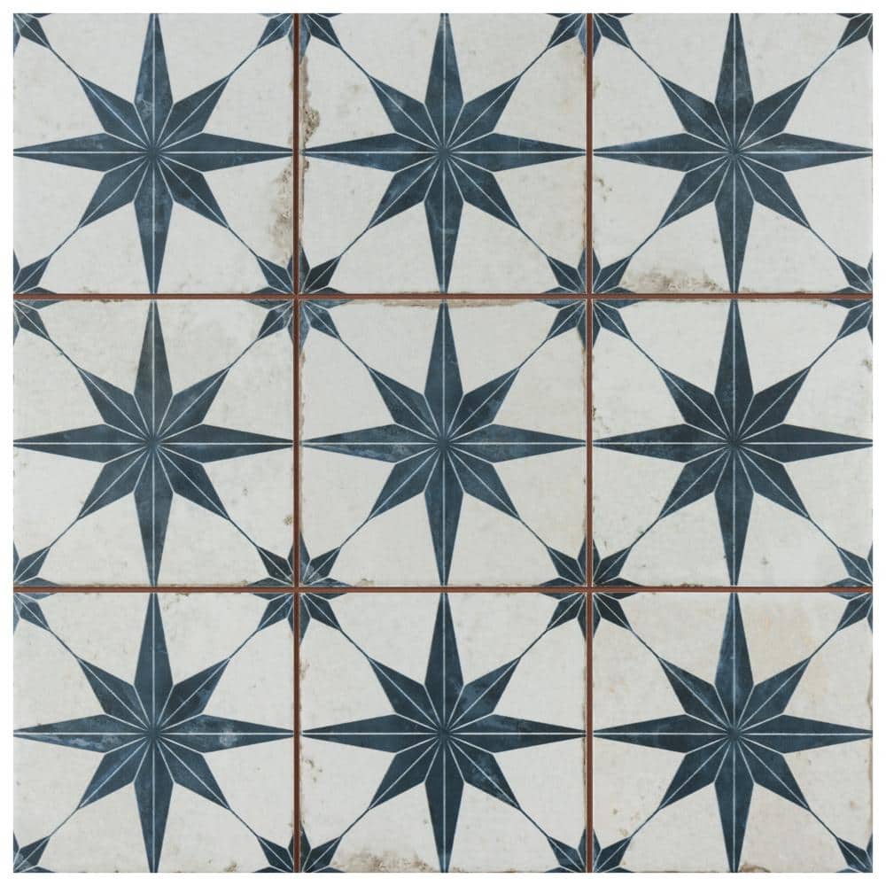 Harmonia Kings Star Blue 13 in. x 13 in. Ceramic Floor and Wall Tile (12.0 sq. ft./Case) price history on PriceWatchPro