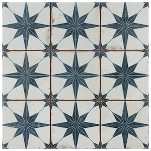 Harmonia Kings Star Blue 13 in. x 13 in. Ceramic Floor and Wall Tile (12.0 sq. ft./Case)
