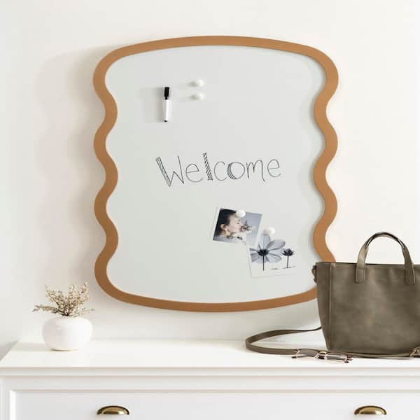 Kate and Laurel Holbrook 36 in. x 24 in. Gold Wood Framed Dry