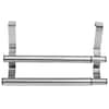 Spectrum Duo 10.5 in. x 12 in. x 5.75 in. Over the Cabinet Dual Towel Bar  and Bottle Organizer in Chrome 85270 - The Home Depot