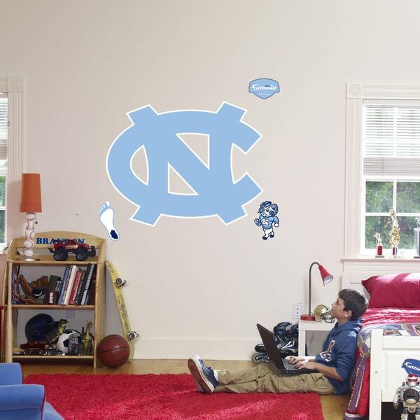 Fathead 46 in. x 37 in. North Carolina Tar Heels Logo Wall Decal