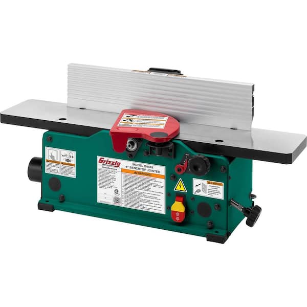 Grizzly Industrial 6 in. Benchtop Jointer with Spiral-Type Cutterhead