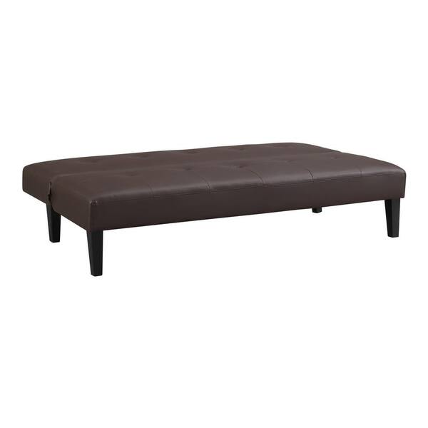 Buy Espresso Futon Sofa Bed, Faux Leather Futon Couch, Sofa Bed Couch