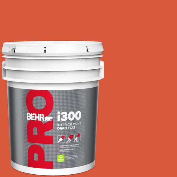 5 gal. #HDC-MD-10G Mod Orange Dead Flat Interior Paint