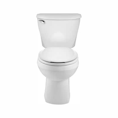 Reliant 2-Piece 1.28 GPF Single Flush Round Toilet with Slow Close Seat in White