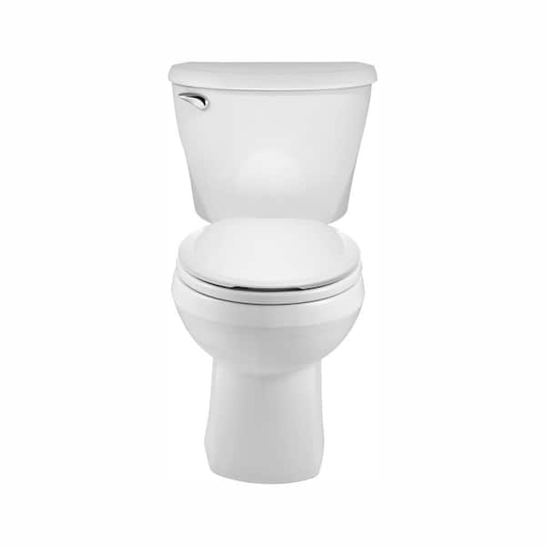 American Standard Reliant 2-Piece 1.28 GPF Single Flush Round Toilet with Slow Close Seat in White