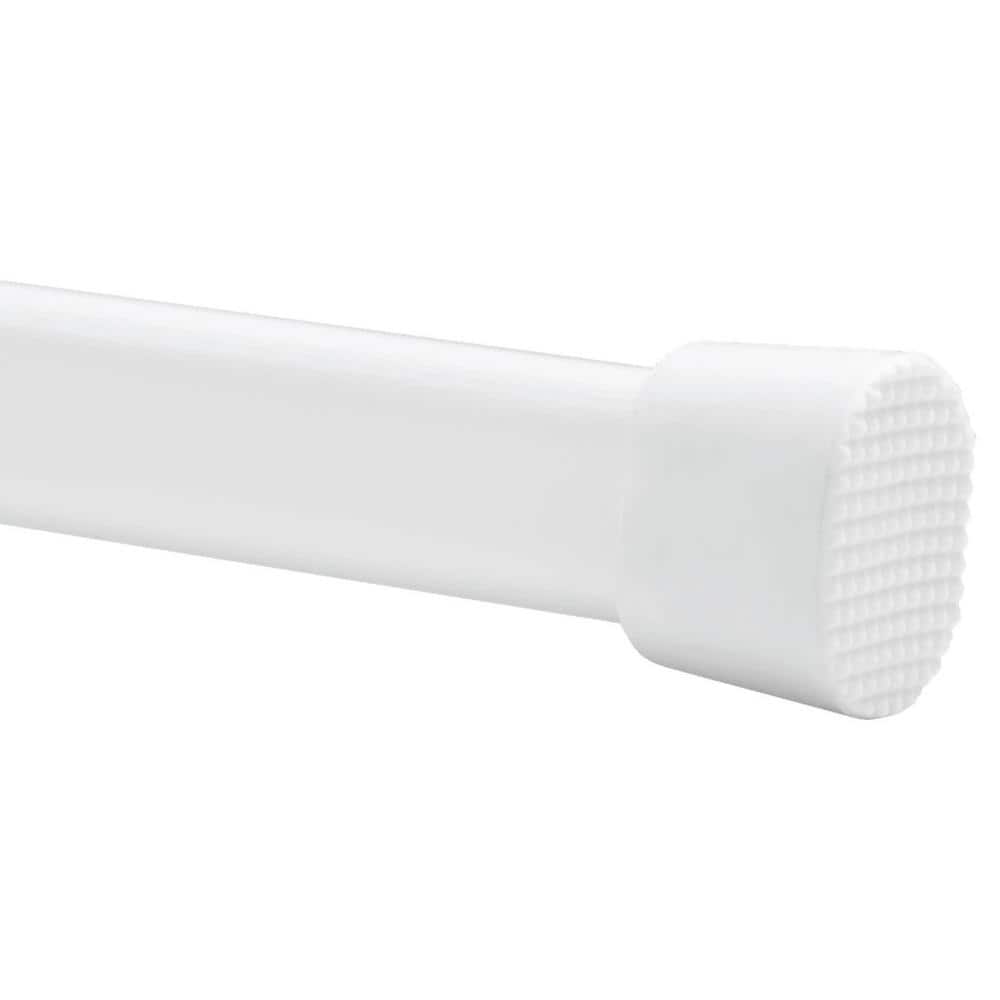 Project Source Curtain Rod 28-in to 48-in White Steel Single Curtain Rod#0773049 