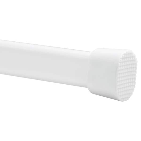 28 in.-48 in. Tension Curtain Rod in White